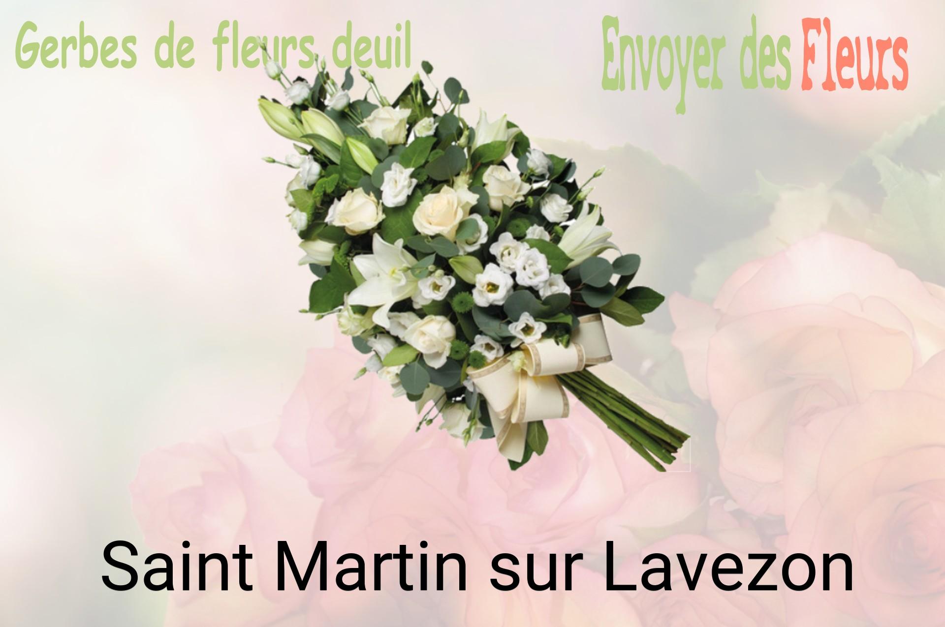 Gerbe de fleurs de deuil livrée à Saint-Martin-sur-Lavezon